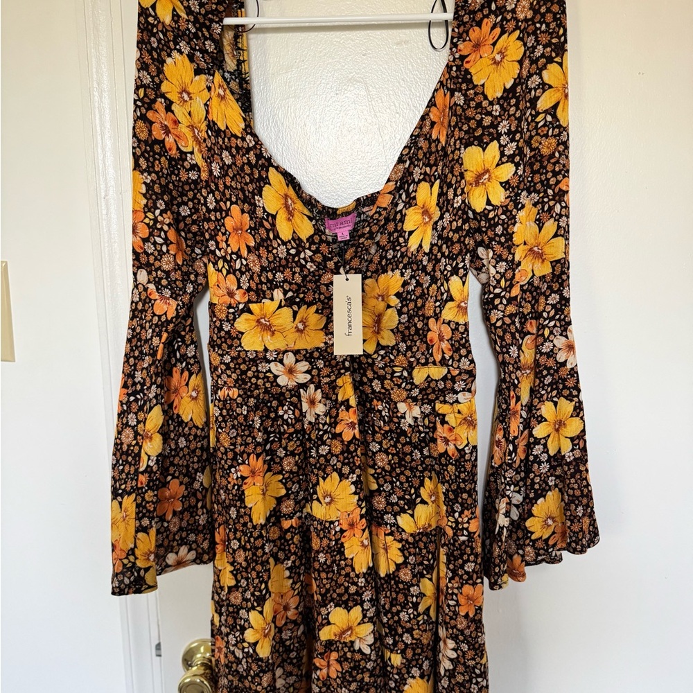 Floral Bell Sleeve Dress